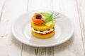 Causa, traditional peruvian layered potato salad